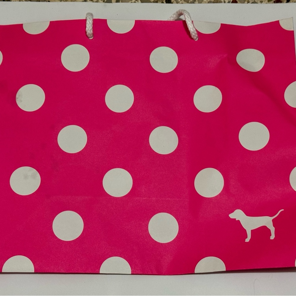 PINK Victoria's Secret Pink and White Bag